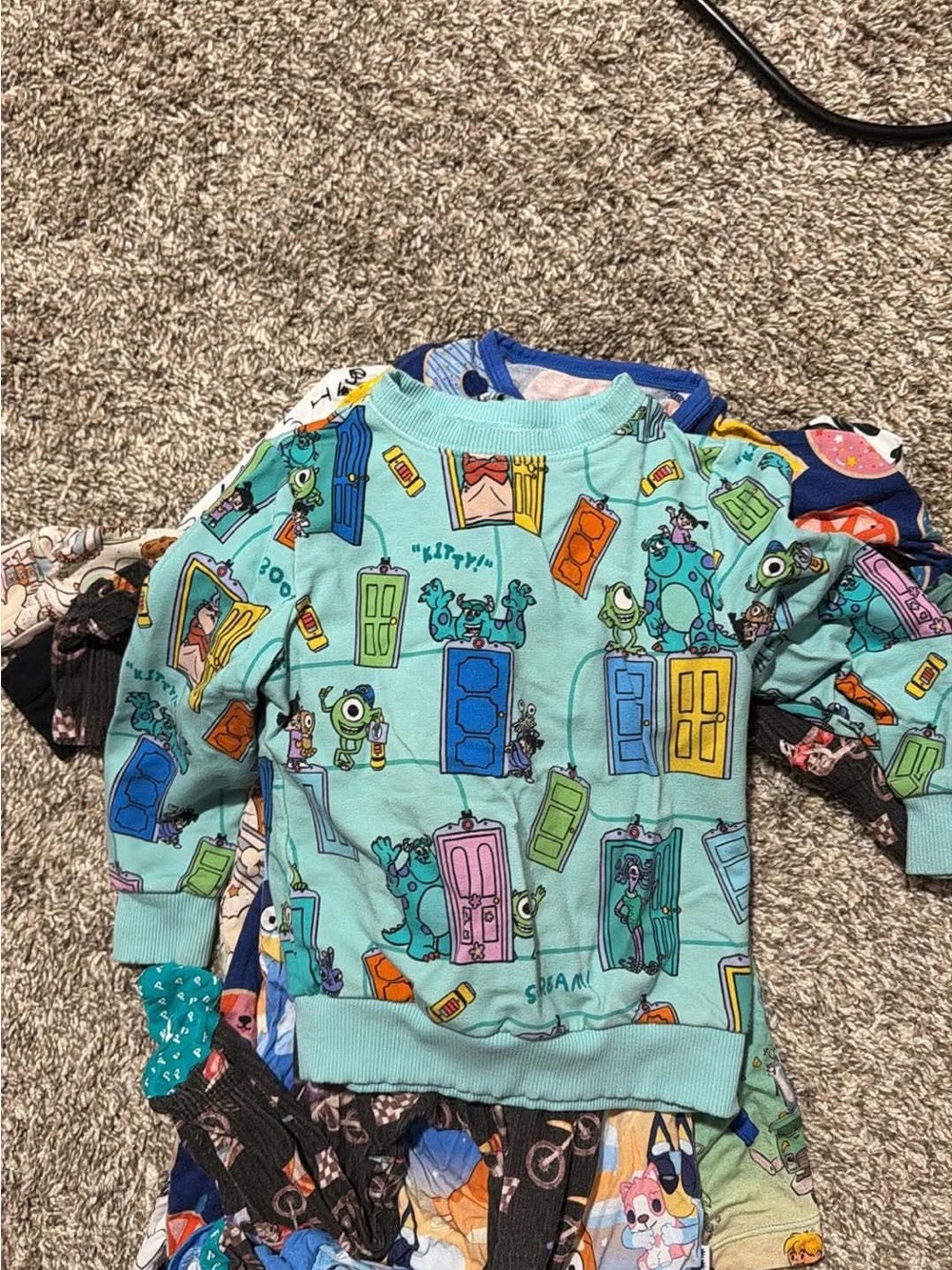 Little sleepies monsters inc Sweatshirt